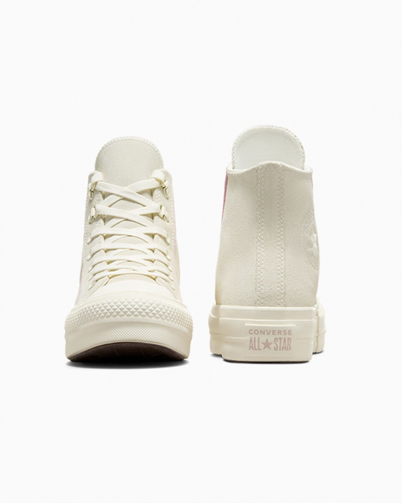 Converse Chuck Taylor All Star Lift Plateforme Daim Egret / Phantom Violet / Egret | DY1726498