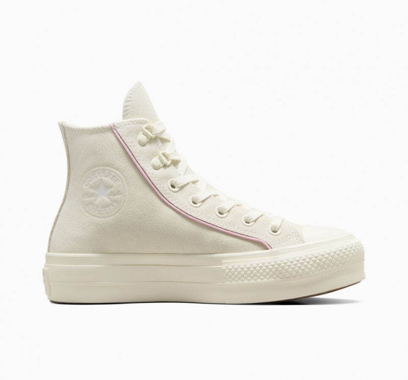 Converse Chuck Taylor All Star Lift Plateforme Daim Egret / Phantom Violet / Egret | DY1726498