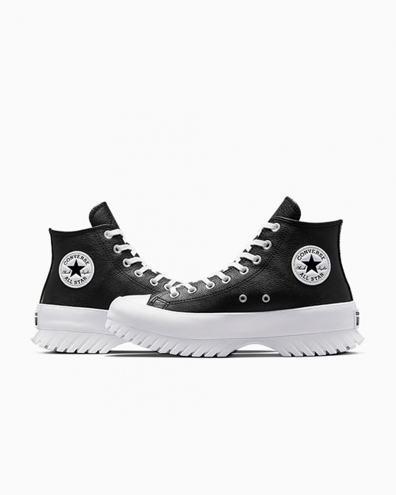 Converse Chuck Taylor All Star Lugged 2.0 Cuir Noir Blanche | PB3724580