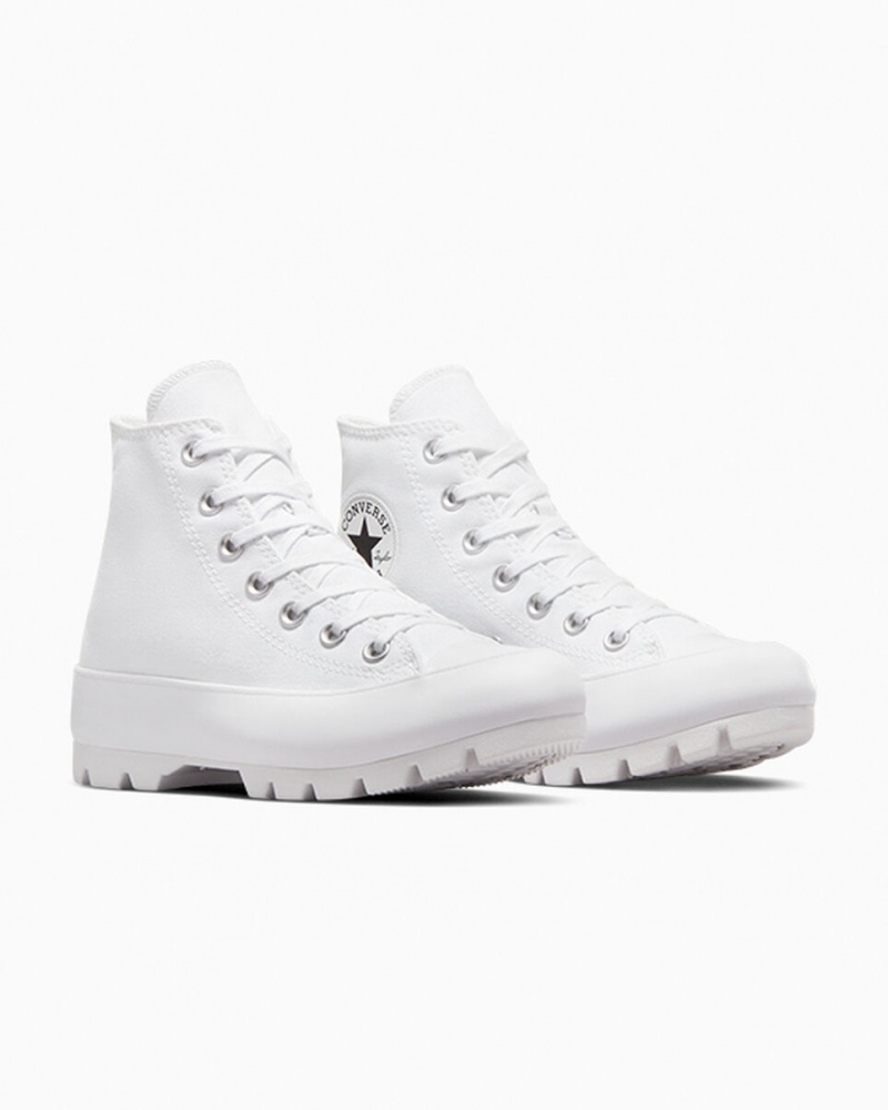 Converse Chuck Taylor All Star Lugged Blanche Noir Blanche | IO7584201