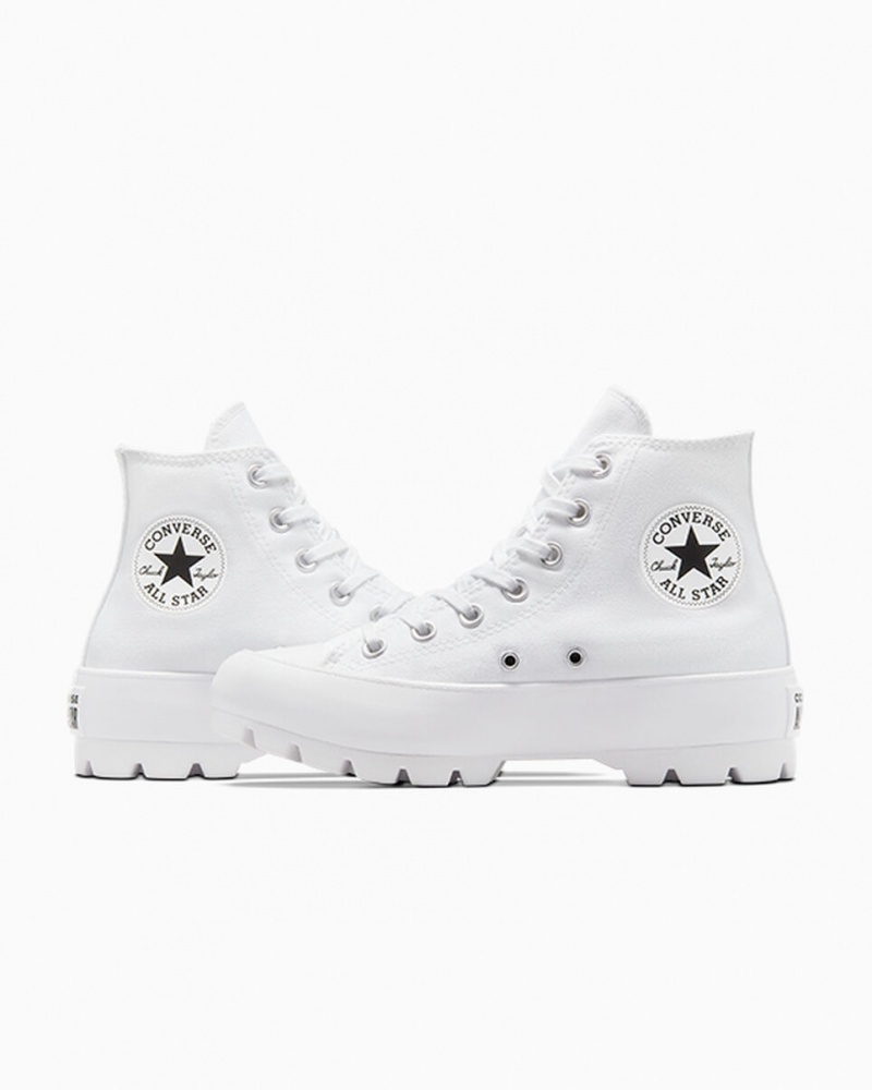 Converse Chuck Taylor All Star Lugged Blanche Noir Blanche | IO7584201