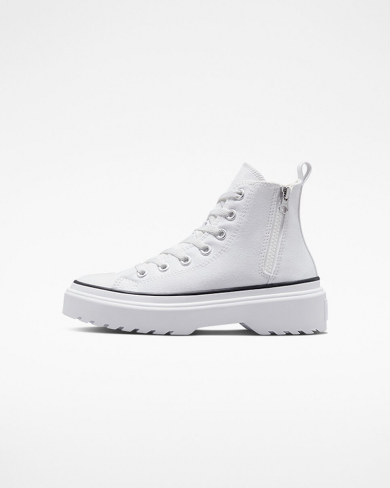 Converse Chuck Taylor All Star Lugged Lift Plateforme Tela Blanche Blanche Noir | MZ6853410