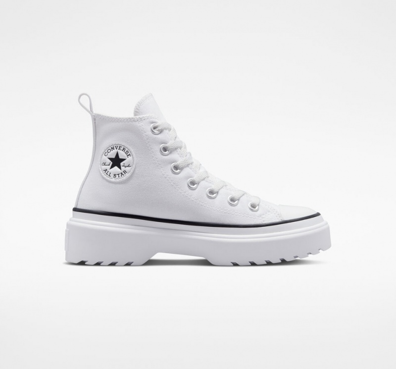 Converse Chuck Taylor All Star Lugged Lift Plateforme Tela Blanche Blanche Noir | MZ6853410