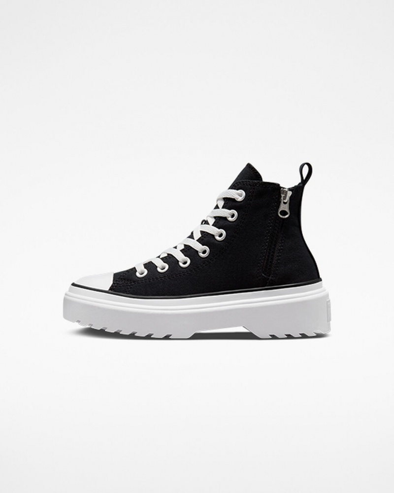 Converse Chuck Taylor All Star Lugged Lift Plateforme Tela Noir Noir Blanche | LX9870143