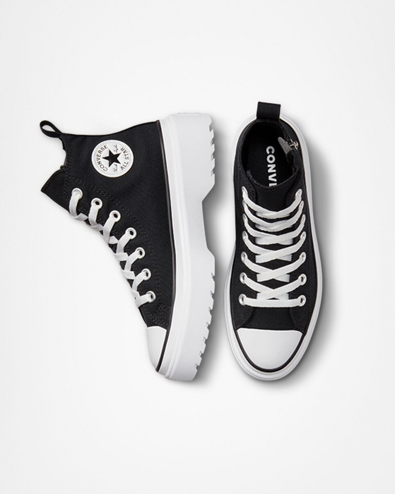 Converse Chuck Taylor All Star Lugged Lift Plateforme Tela Noir Noir Blanche | LX9870143