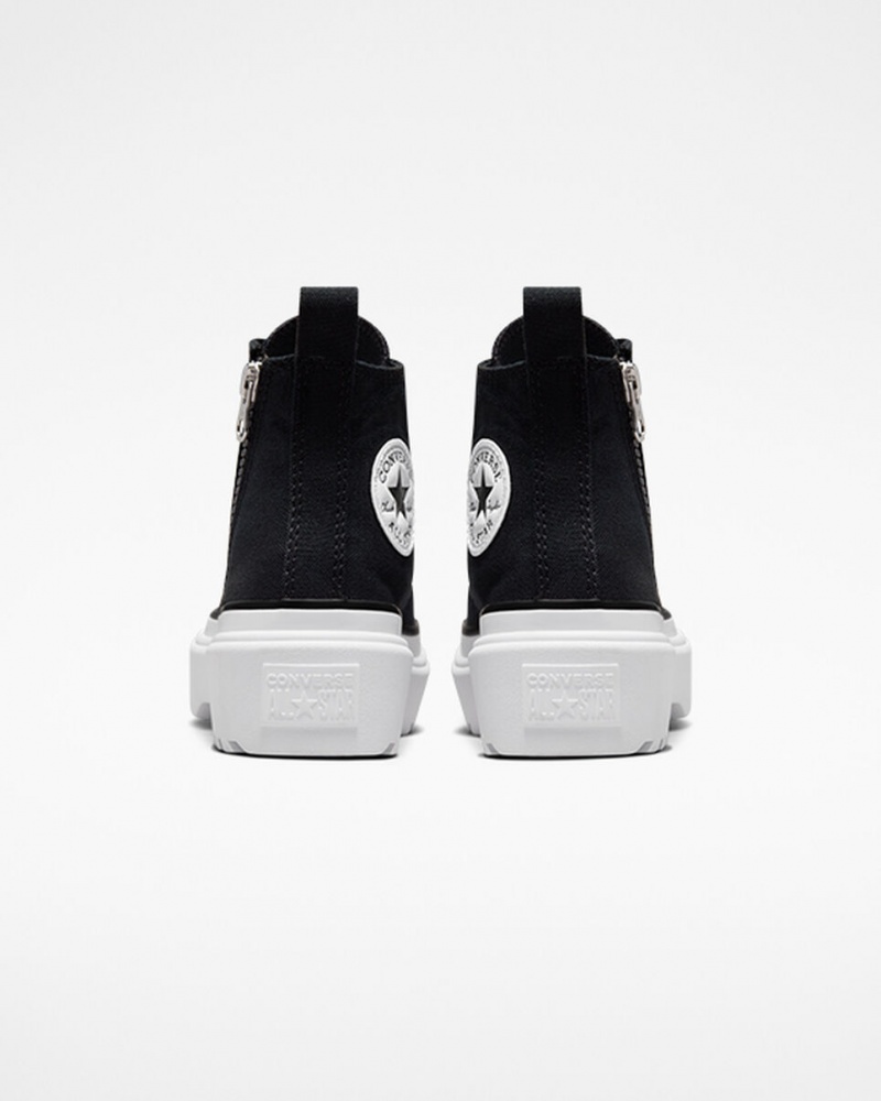 Converse Chuck Taylor All Star Lugged Lift Plateforme Tela Noir Noir Blanche | LX9870143