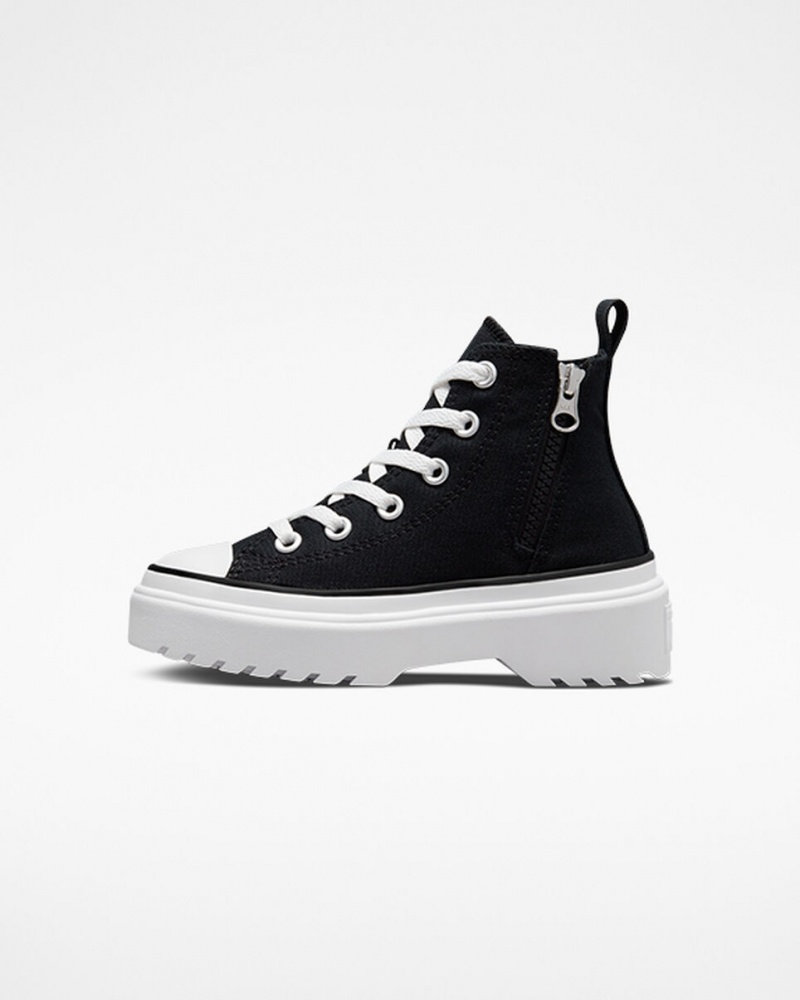 Converse Chuck Taylor All Star Lugged Lift Plateforme Tela Noir Noir Blanche | SX0495618