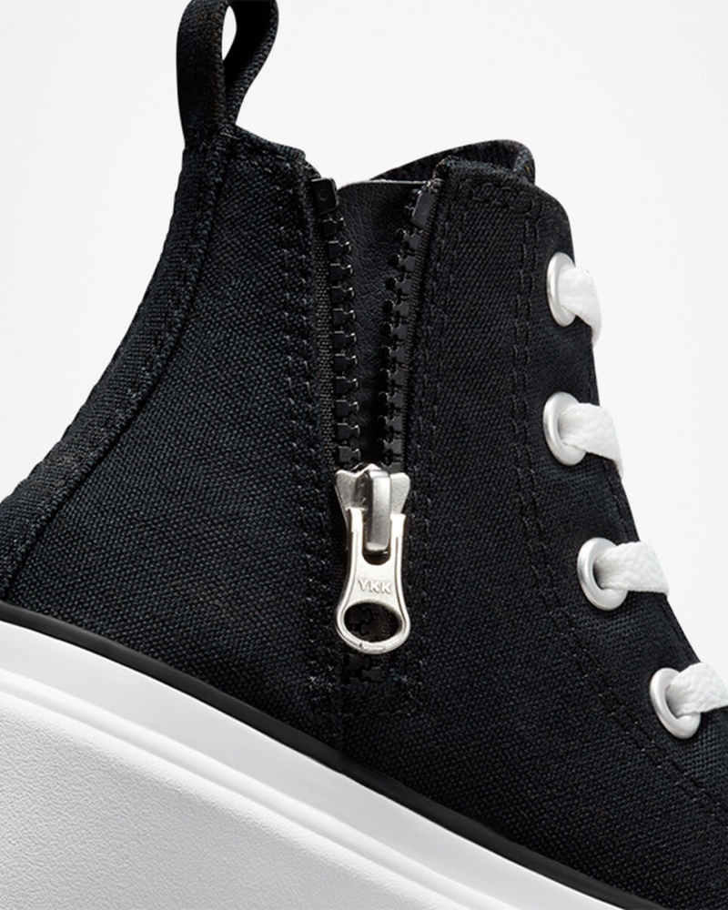 Converse Chuck Taylor All Star Lugged Lift Plateforme Tela Noir Noir Blanche | SX0495618