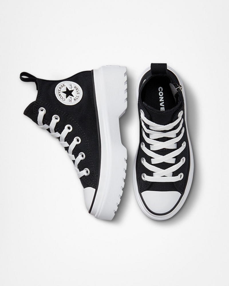 Converse Chuck Taylor All Star Lugged Lift Plateforme Tela Noir Noir Blanche | SX0495618