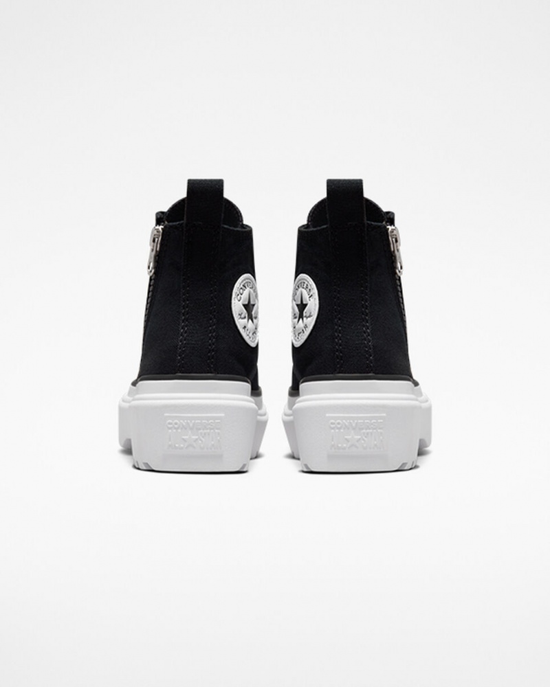 Converse Chuck Taylor All Star Lugged Lift Plateforme Tela Noir Noir Blanche | SX0495618