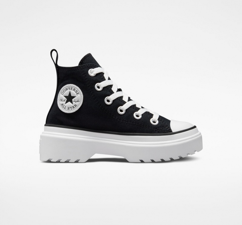 Converse Chuck Taylor All Star Lugged Lift Plateforme Tela Noir Noir Blanche | SX0495618