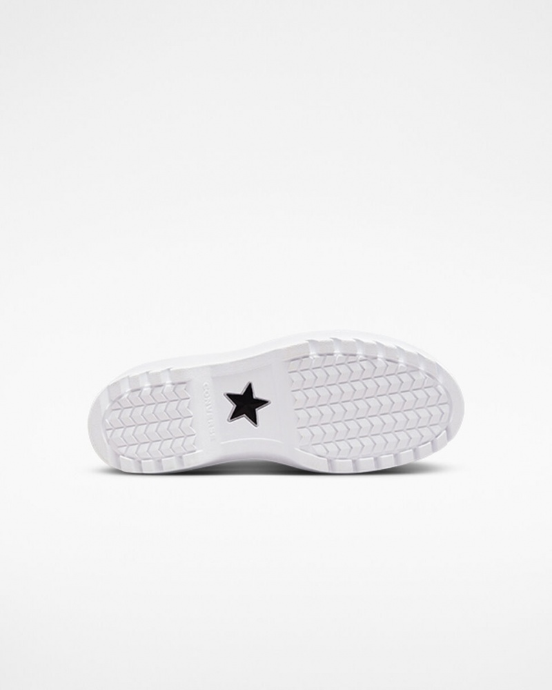 Converse Chuck Taylor All Star Lugged Lift Plateforme Tela Blanche Blanche Noir | ZK7036149