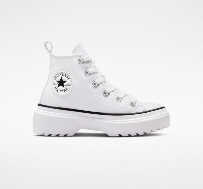 Converse Chuck Taylor All Star Lugged Lift Plateforme Tela Blanche Blanche Noir | ZK7036149