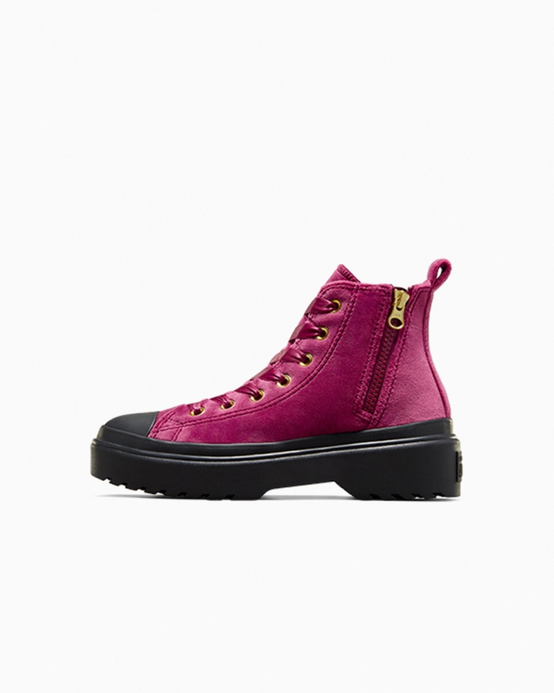 Converse Chuck Taylor All Star Lugged Lift Plateforme Velvet Noir Noir | CL4079681