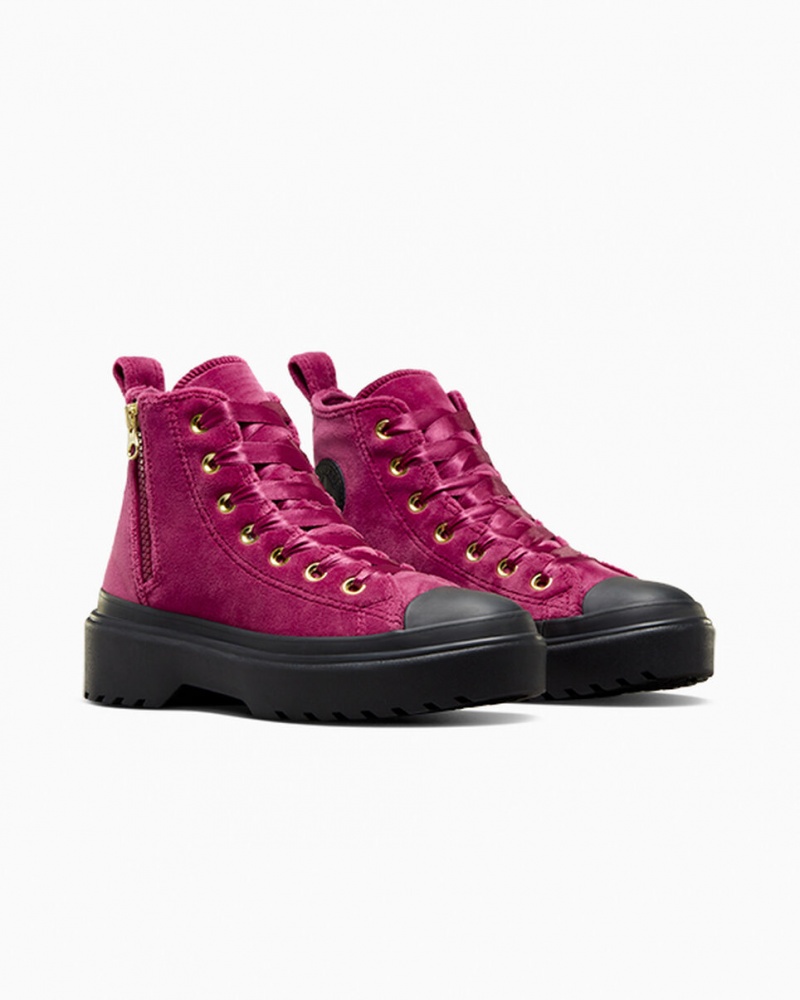 Converse Chuck Taylor All Star Lugged Lift Plateforme Velvet Noir Noir | CL4079681