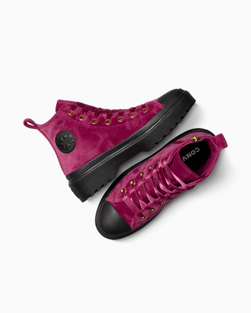 Converse Chuck Taylor All Star Lugged Lift Plateforme Velvet Noir Noir | XE1543982