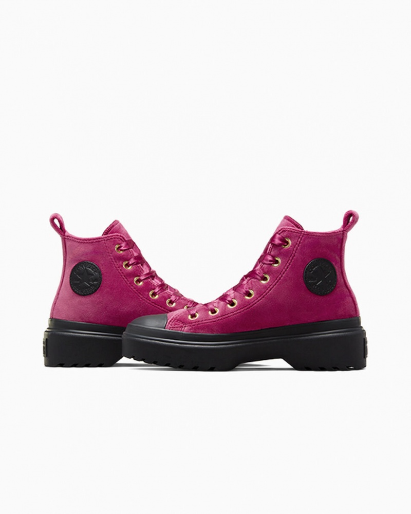 Converse Chuck Taylor All Star Lugged Lift Plateforme Velvet Noir Noir | XE1543982