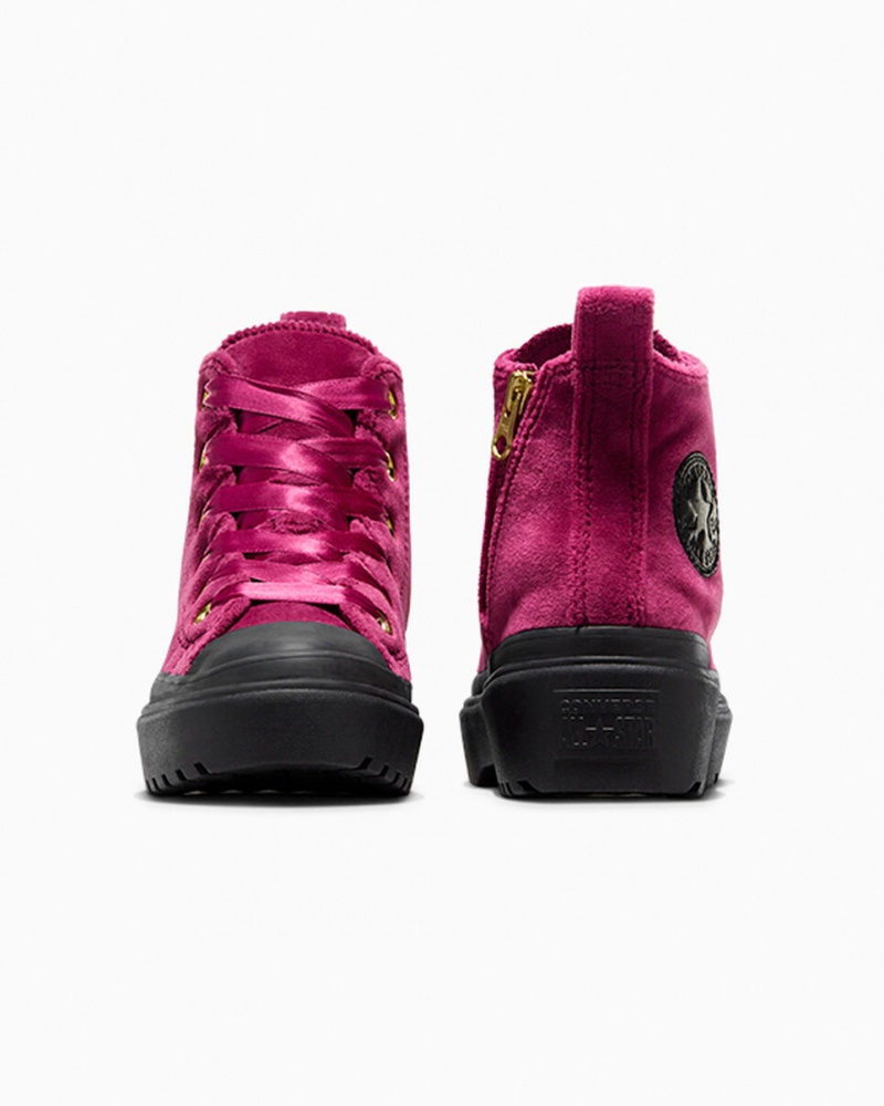 Converse Chuck Taylor All Star Lugged Lift Plateforme Velvet Noir Noir | XR0925876