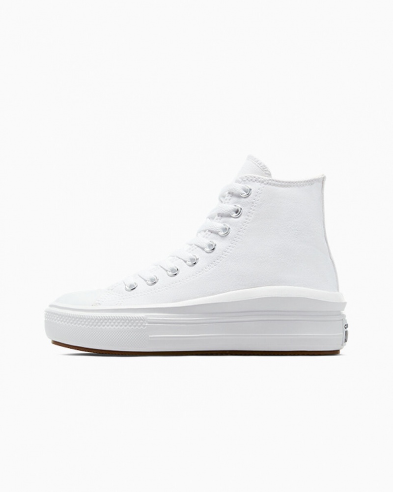 Converse Chuck Taylor All Star Move Plateforme Blanche Noir | OS2538491