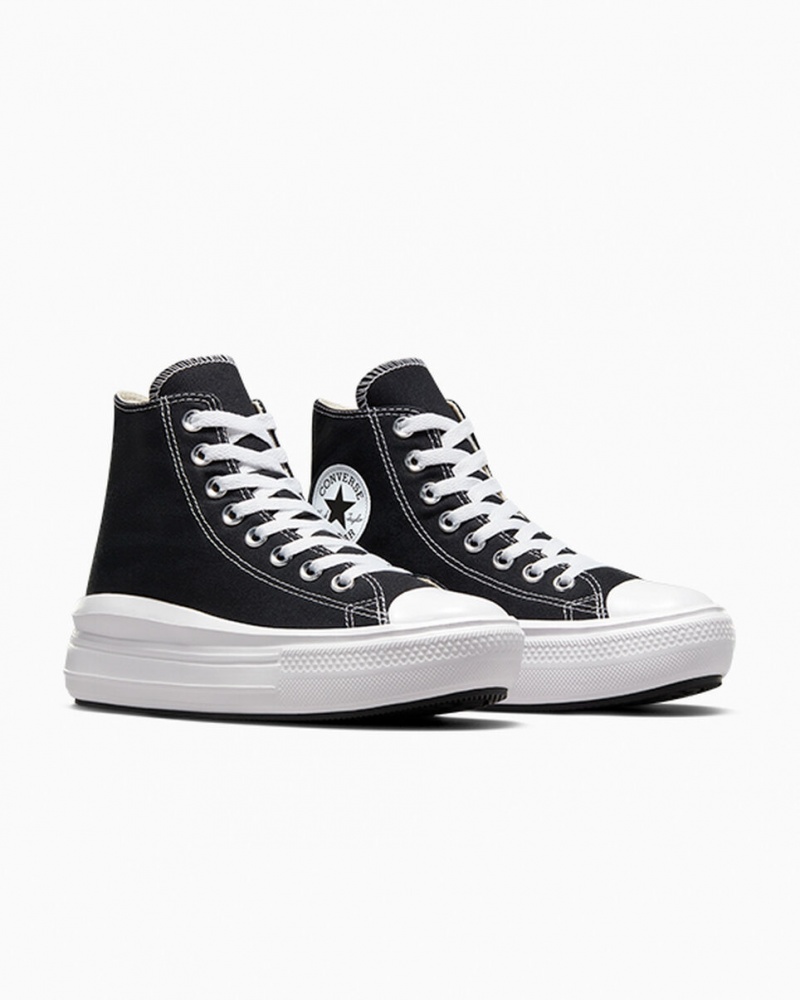 Converse Chuck Taylor All Star Move Plateforme Noir Blanche | CE9384156