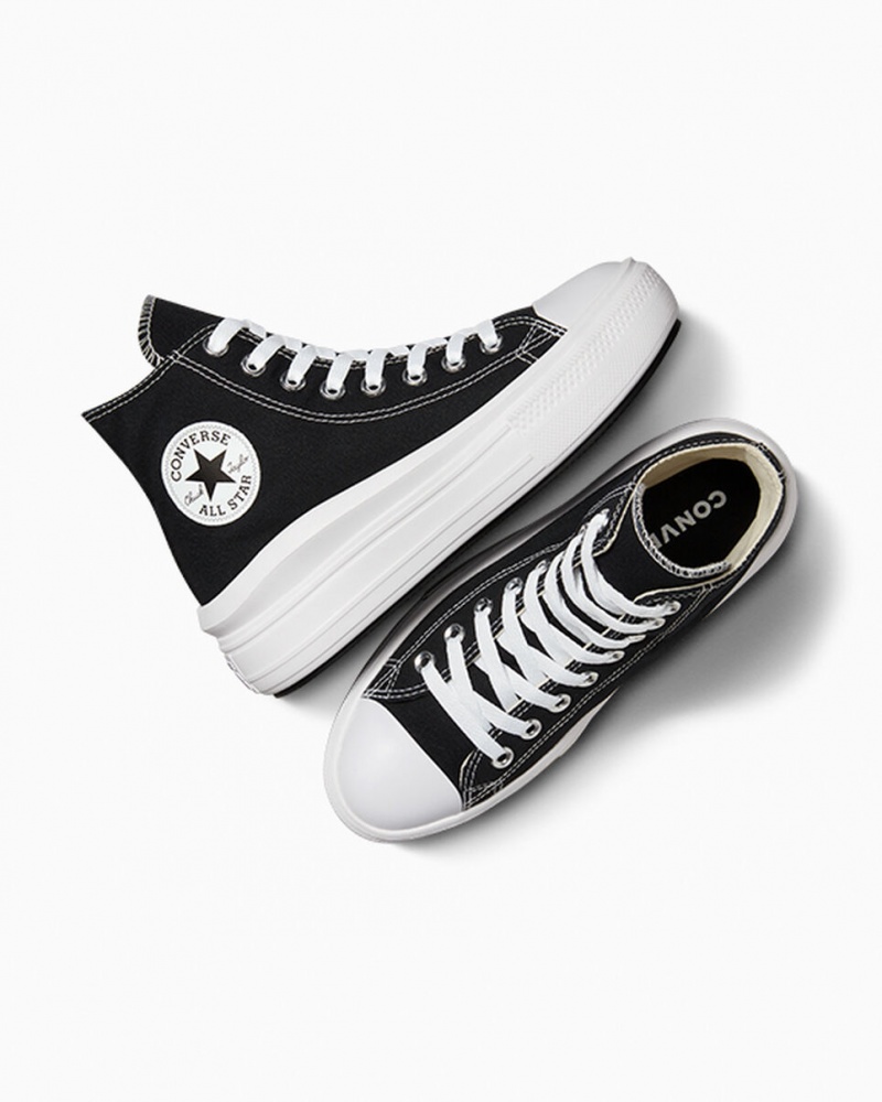 Converse Chuck Taylor All Star Move Plateforme Noir Blanche | CE9384156