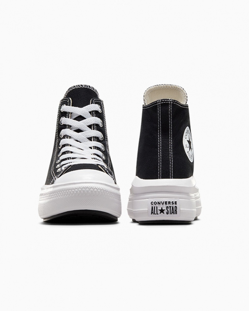 Converse Chuck Taylor All Star Move Plateforme Noir Blanche | CE9384156