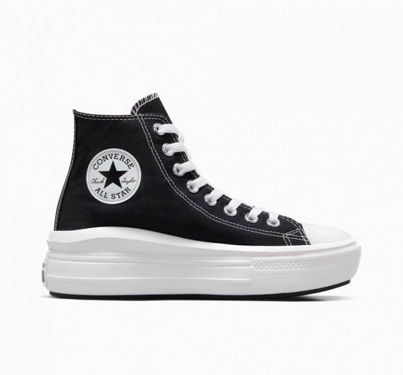 Converse Chuck Taylor All Star Move Plateforme Noir Blanche | CE9384156