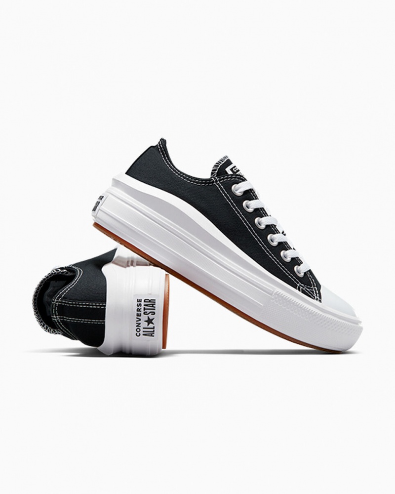 Converse Chuck Taylor All Star Move Plateforme Noir Blanche Blanche | SZ4896710