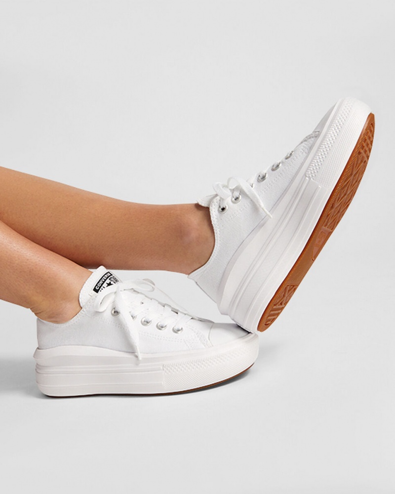 Converse Chuck Taylor All Star Move Plateforme Blanche Blanche Blanche | WZ7852139