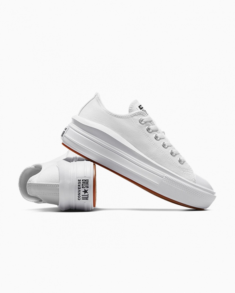 Converse Chuck Taylor All Star Move Plateforme Blanche Blanche Blanche | FJ8204731