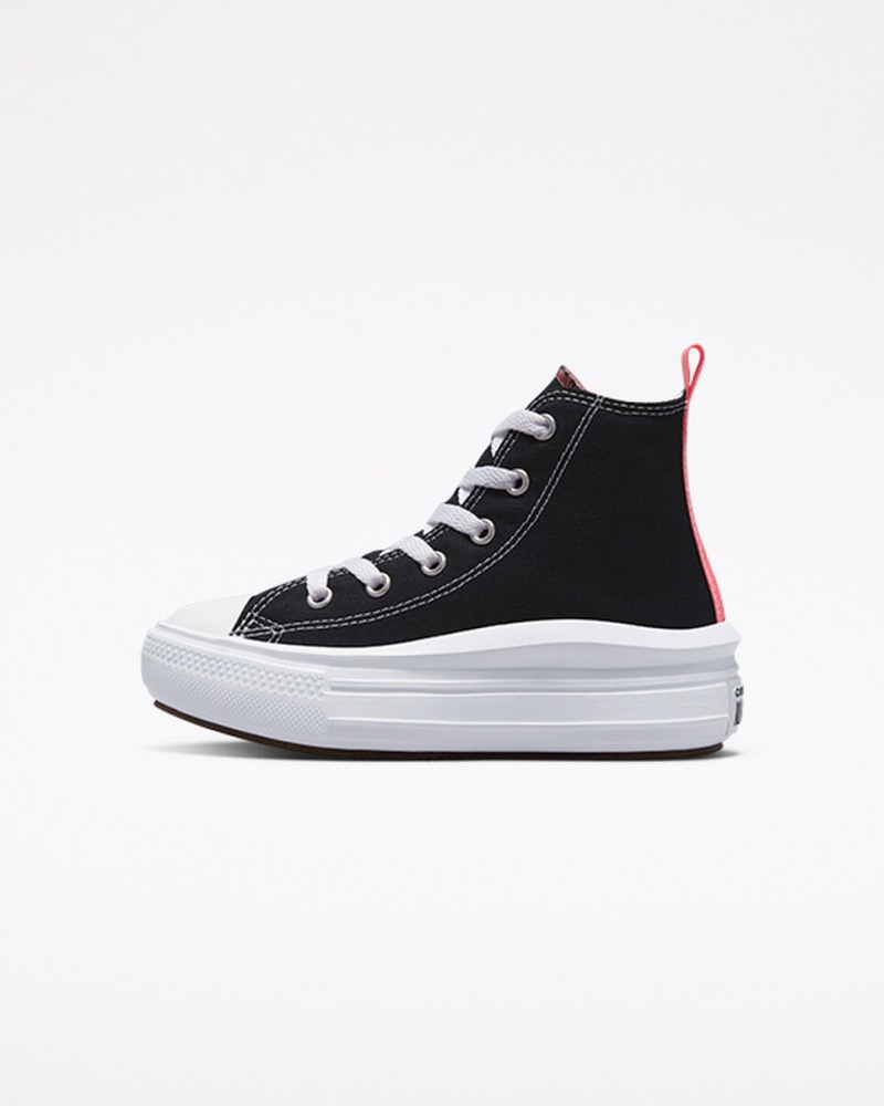 Converse Chuck Taylor All Star Move Plateforme Noir Rose Blanche | EV8473652