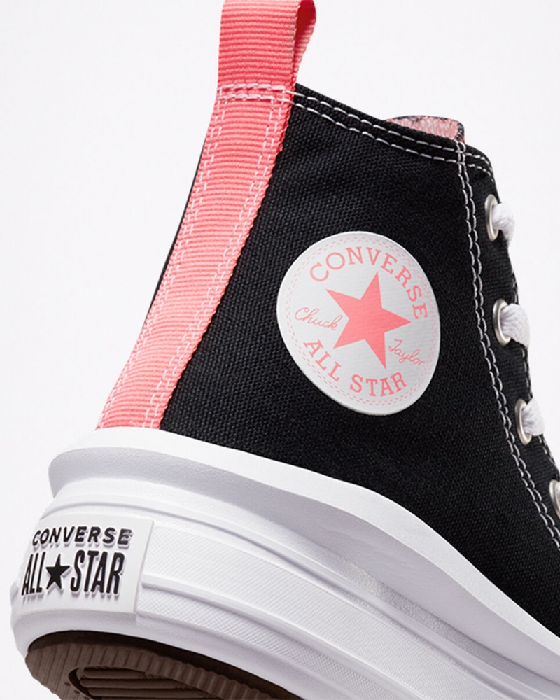 Converse Chuck Taylor All Star Move Plateforme Noir Rose Blanche | EV8473652