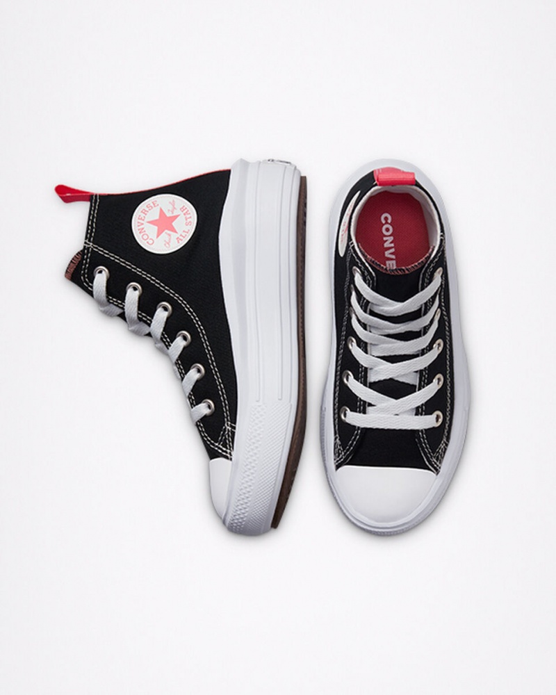 Converse Chuck Taylor All Star Move Plateforme Noir Rose Blanche | EV8473652