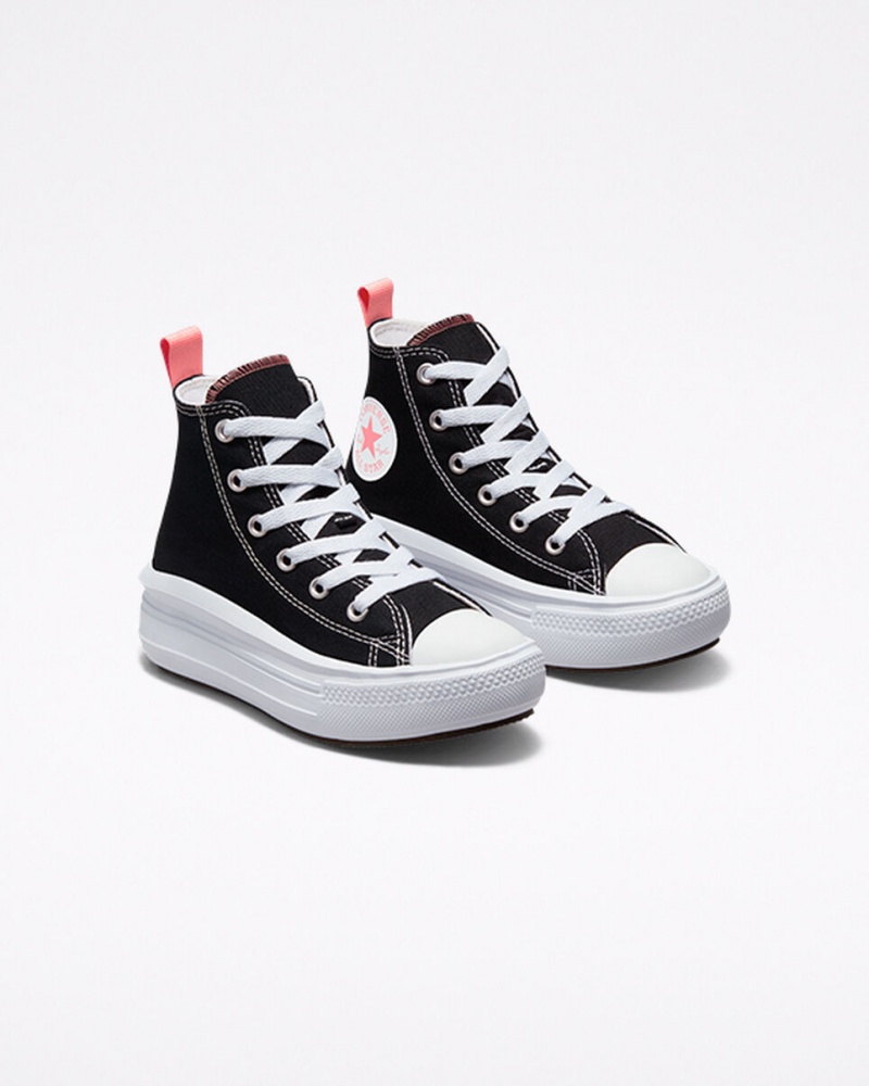 Converse Chuck Taylor All Star Move Plateforme Noir Rose Blanche | EV8473652