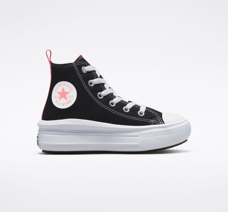 Converse Chuck Taylor All Star Move Plateforme Noir Rose Blanche | EV8473652