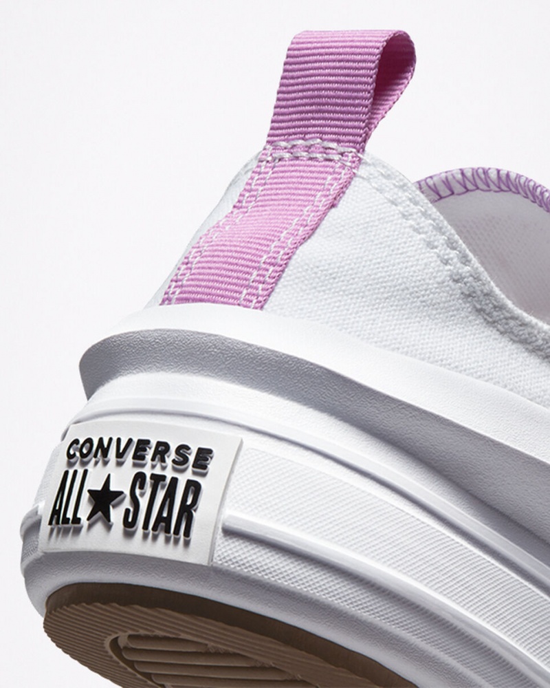 Converse Chuck Taylor All Star Move Plateforme Blanche Violette Blanche | LW5342791