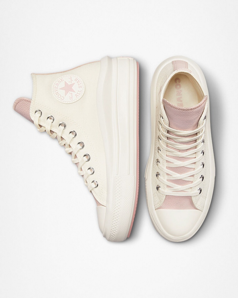 Converse Chuck Taylor All Star Move Plateforme Tonal Materials Rose | UR9380254