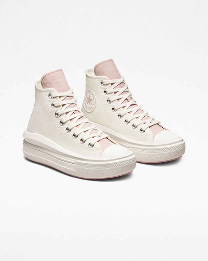 Converse Chuck Taylor All Star Move Plateforme Tonal Materials Rose | UR9380254