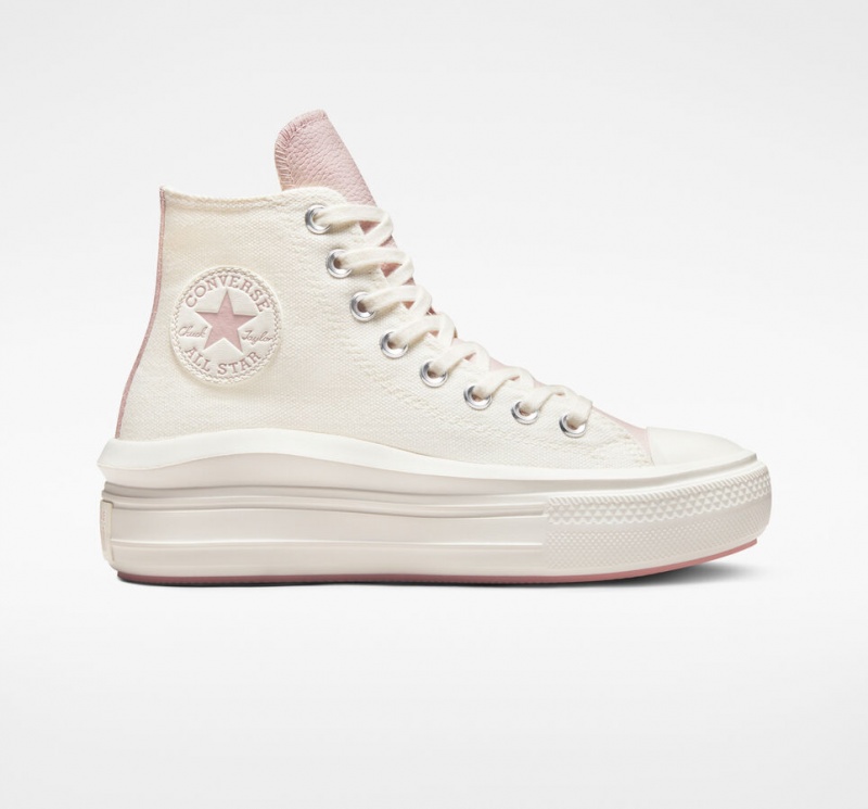 Converse Chuck Taylor All Star Move Plateforme Tonal Materials Rose | UR9380254