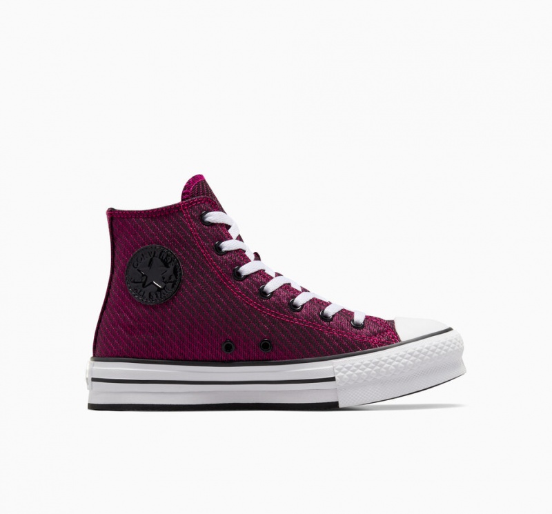 Converse Chuck Taylor All Star Plateforme Lift Sparkle Rose Blanche Noir | GX9682130