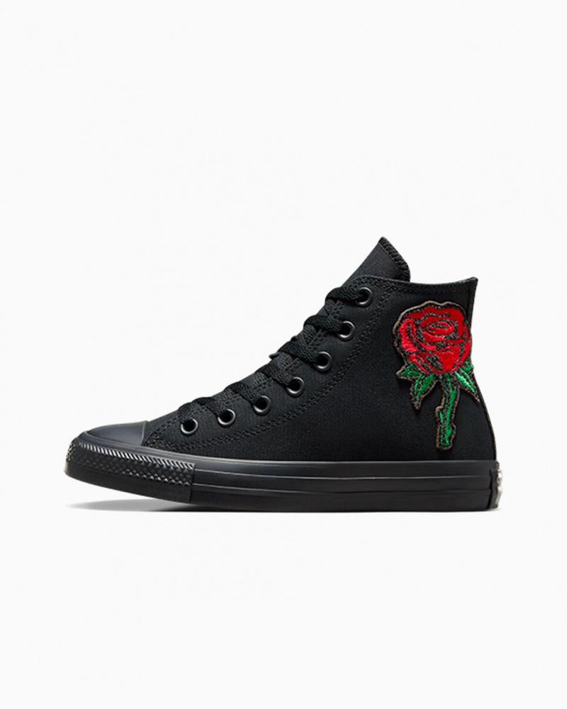 Converse Chuck Taylor All Star Rose Noir Rouge Vert | NO3915082