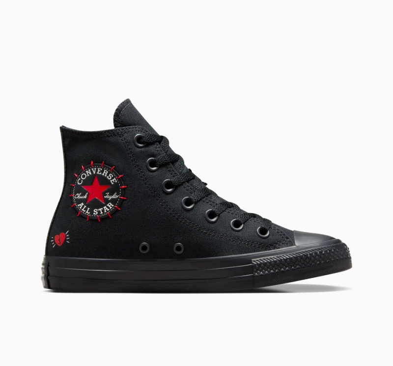 Converse Chuck Taylor All Star Rose Noir Rouge Vert | NO3915082