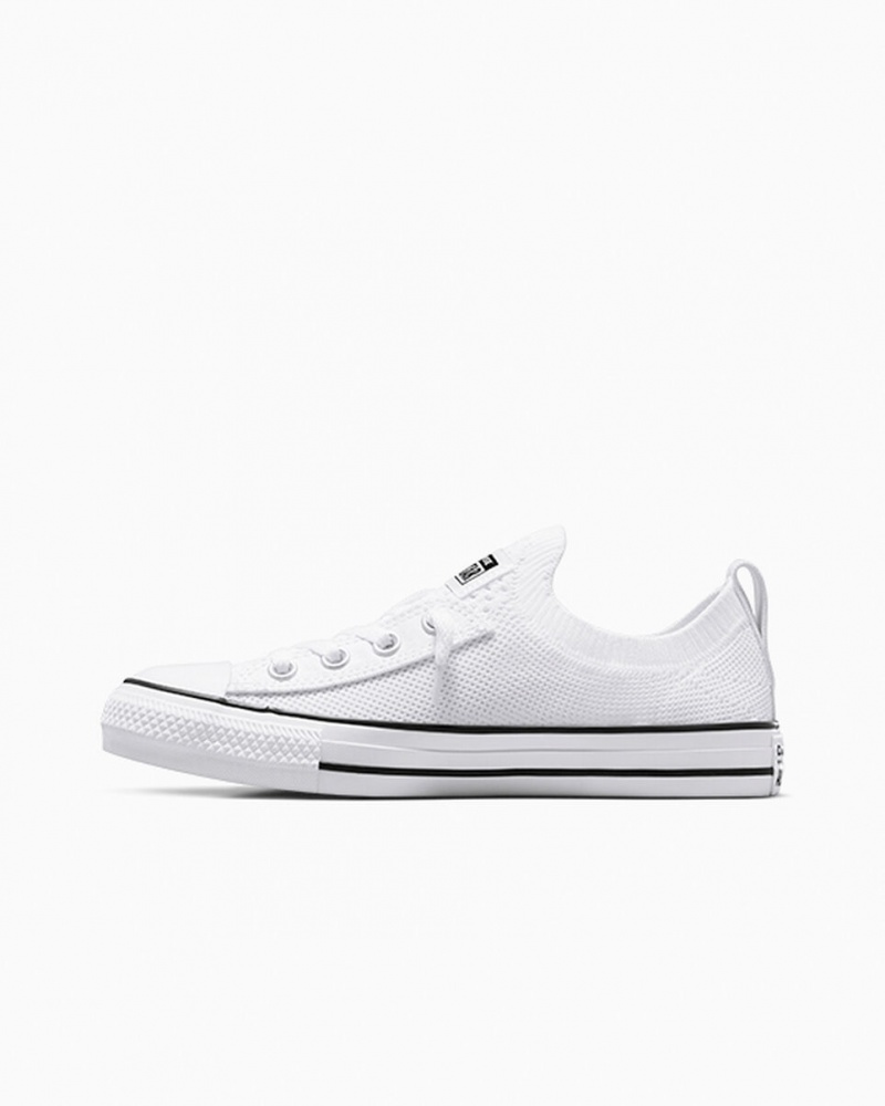 Converse Chuck Taylor All Star Shoreline Knit Slip Blanche Noir Blanche | WF8164703