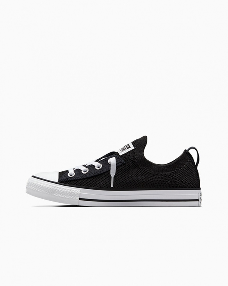 Converse Chuck Taylor All Star Shoreline Knit Slip Noir Blanche Noir | QR2851479