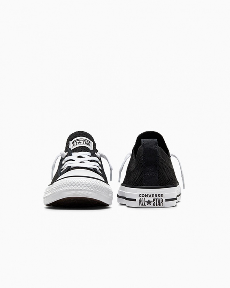 Converse Chuck Taylor All Star Shoreline Knit Slip Noir Blanche Noir | QR2851479