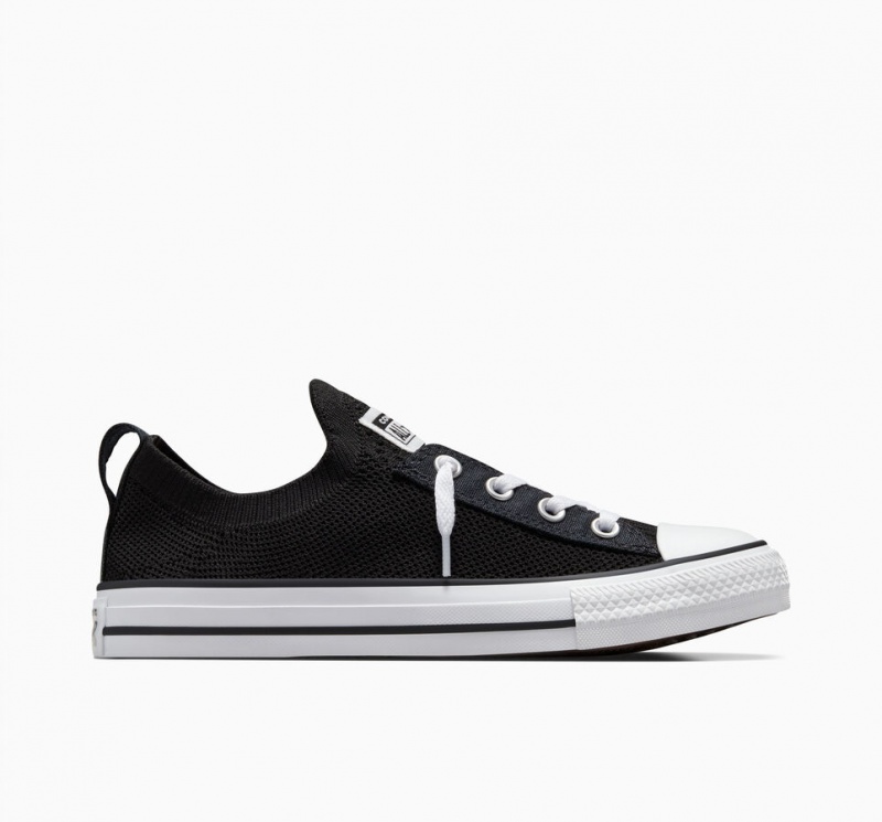 Converse Chuck Taylor All Star Shoreline Knit Slip Noir Blanche Noir | QR2851479