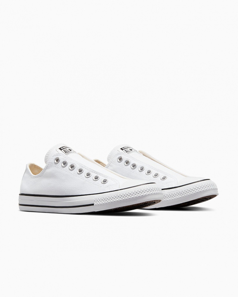 Converse Chuck Taylor All Star Slip Blanche Noir Blanche | TM4209683