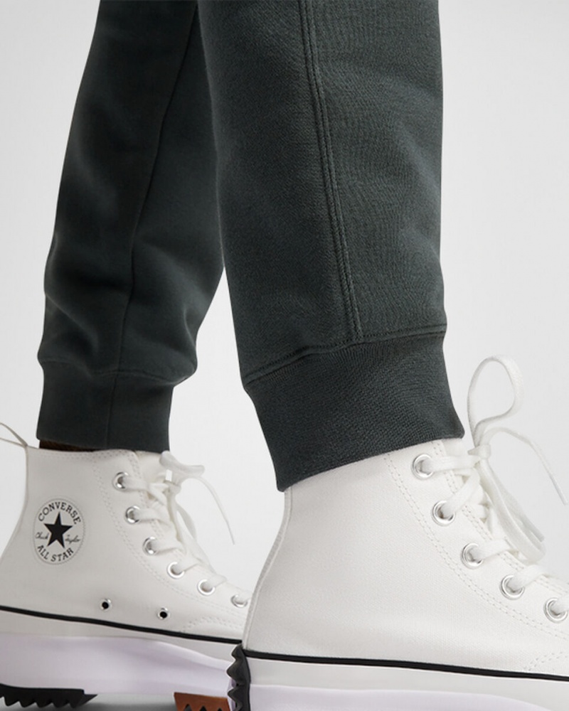 Converse Converse Go-To All Star Patch Standard-Fit Fleece Sweatpants Vert | KQ2635780