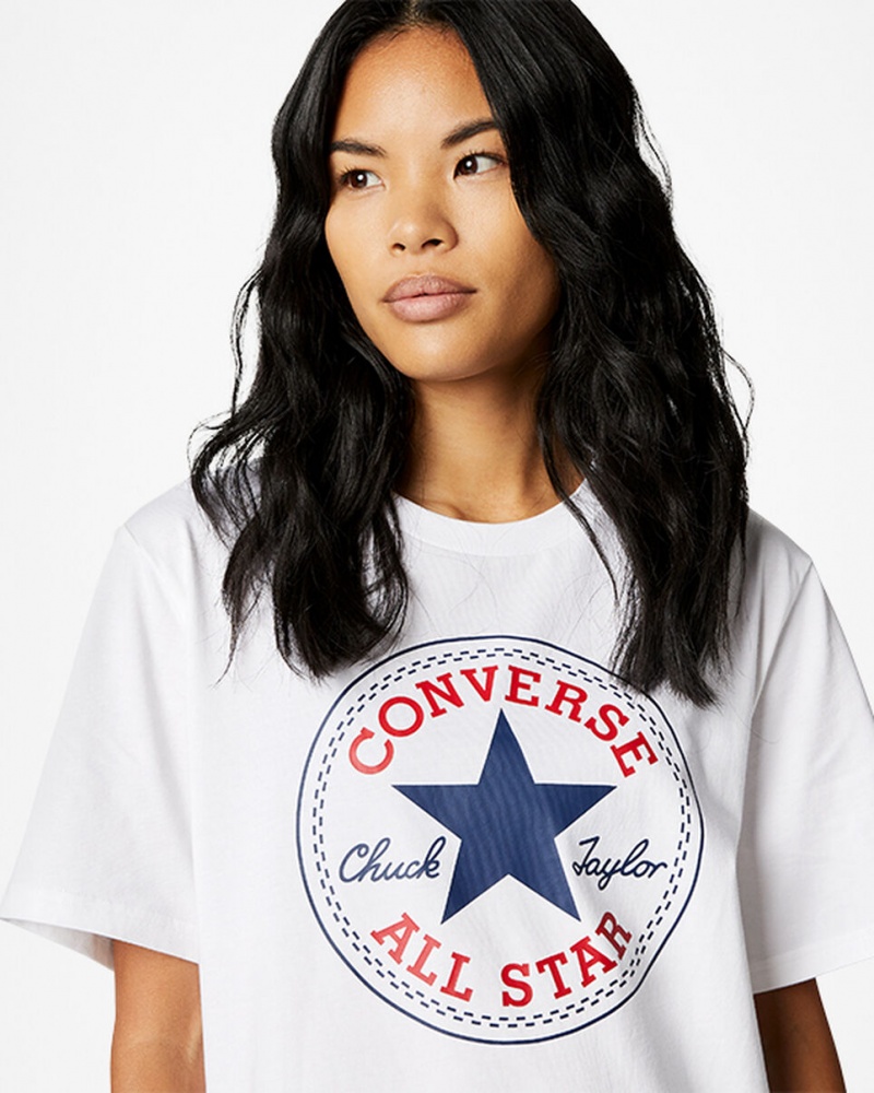 Converse Converse Go-To All Star Patch Standard-Fit T-Shirt Blanche | UB6184537