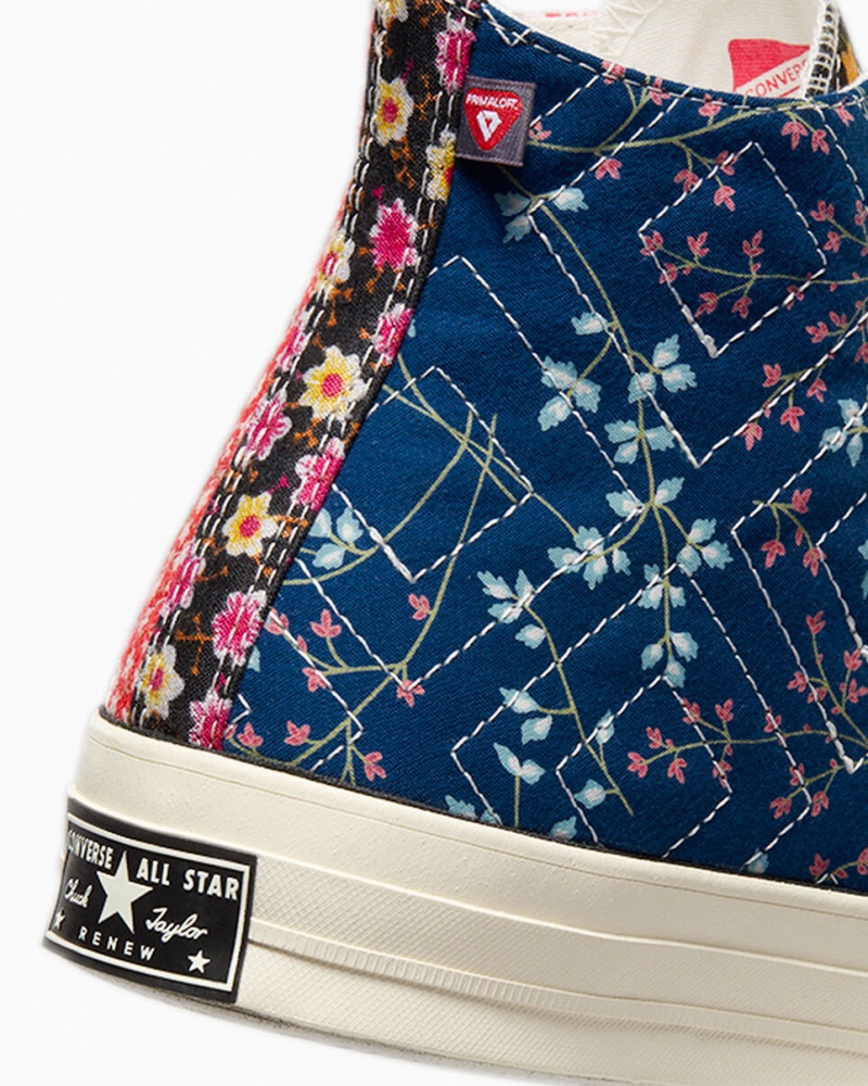 Converse Converse Upcycled Floral Chuck 70 Noir Rouge Bleu | CI0913867